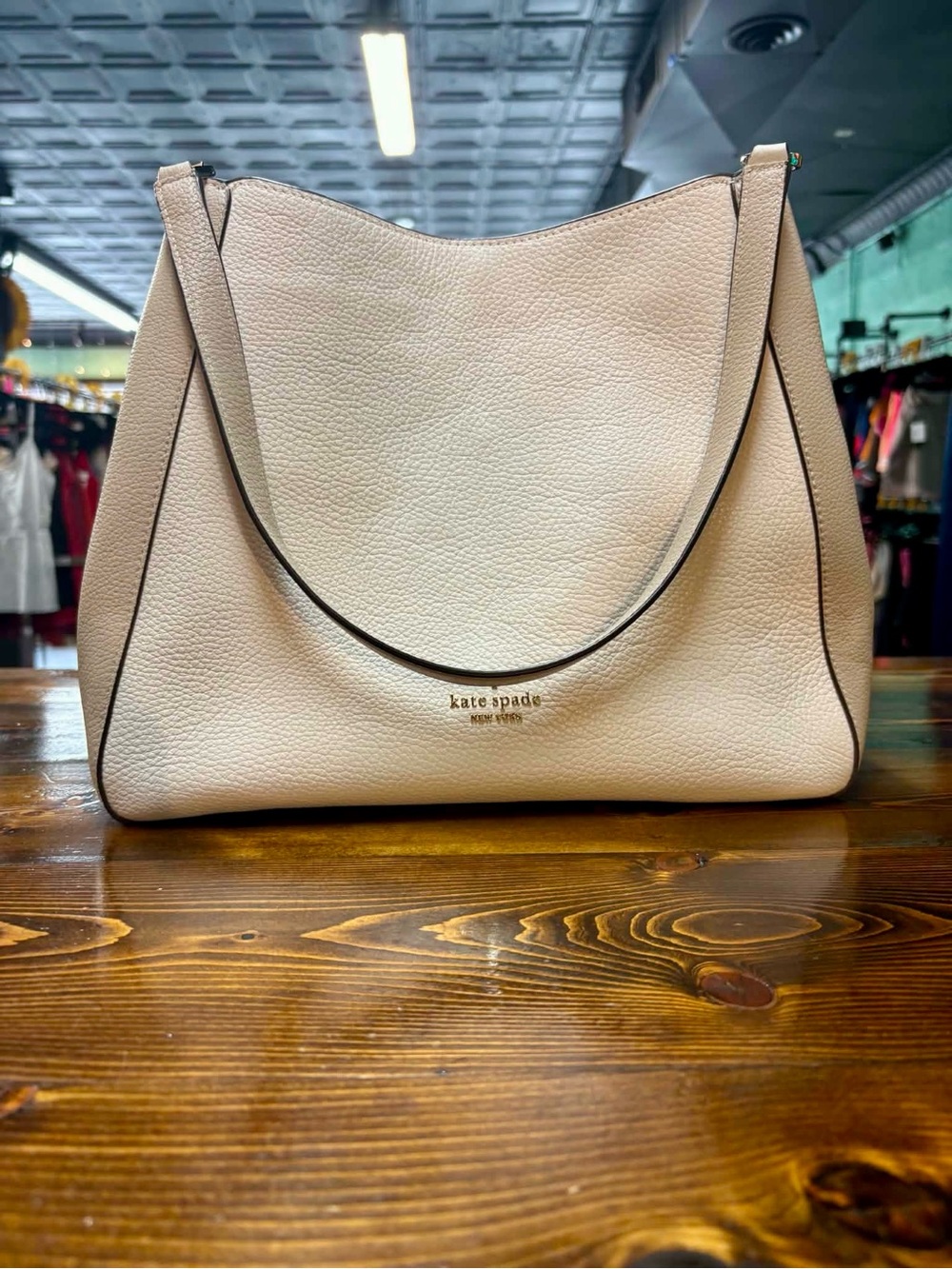 Kate Spade Pebbled Leather Leila medium triple compartment shoulder bag